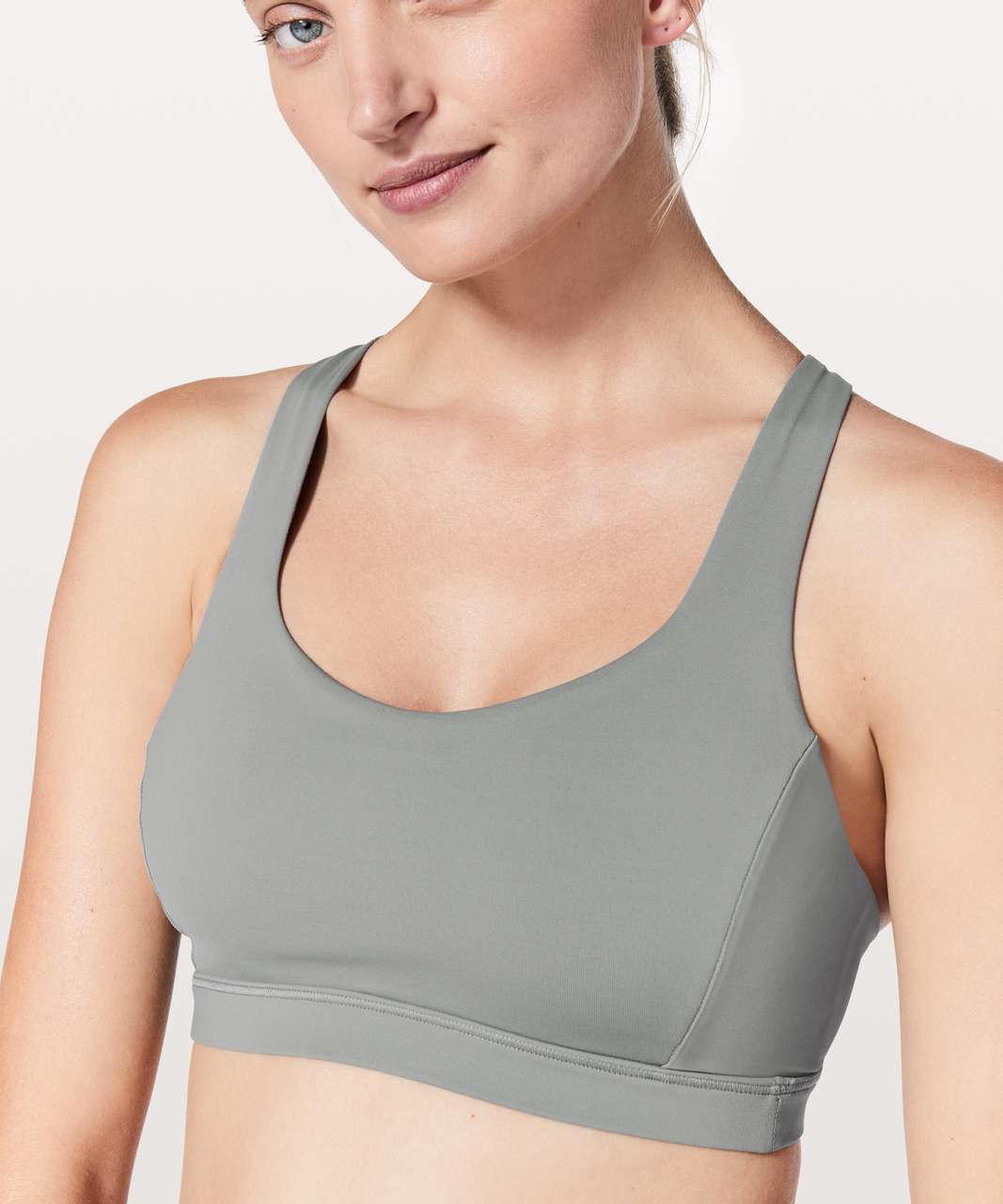 Lululemon Free To Be Serene Bra - Baltic Grey / Cement Grey