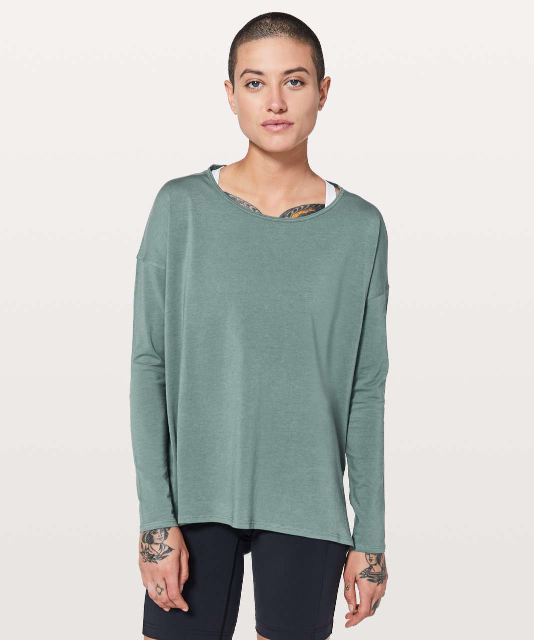 Lululemon Back Into It Long Sleeve - Juniper