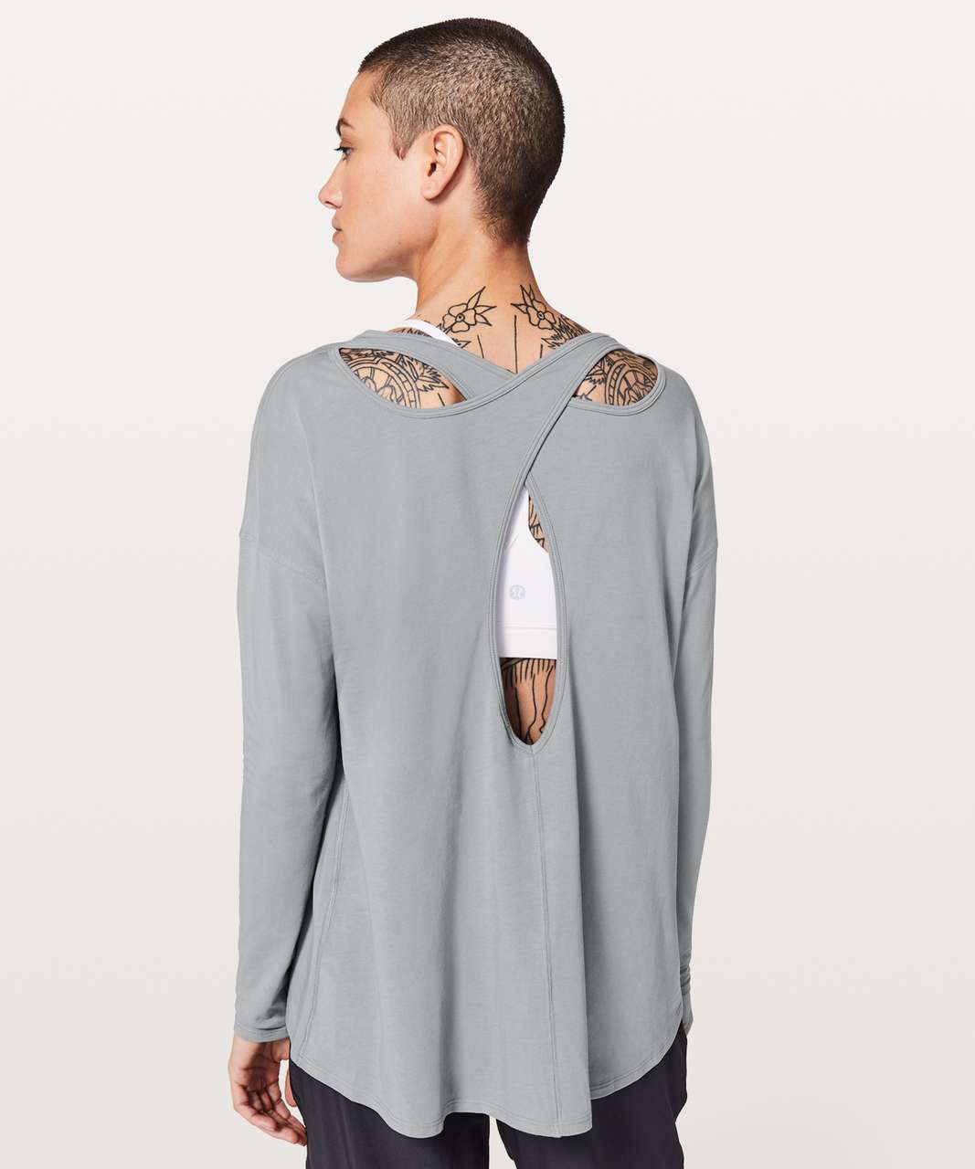 Lululemon Back Into It Long Sleeve - Gris