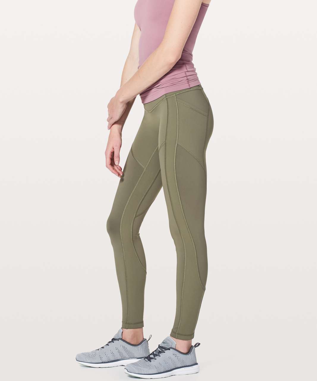 Lululemon All The Right Places Crop II *23 - Dark Olive - lulu fanatics