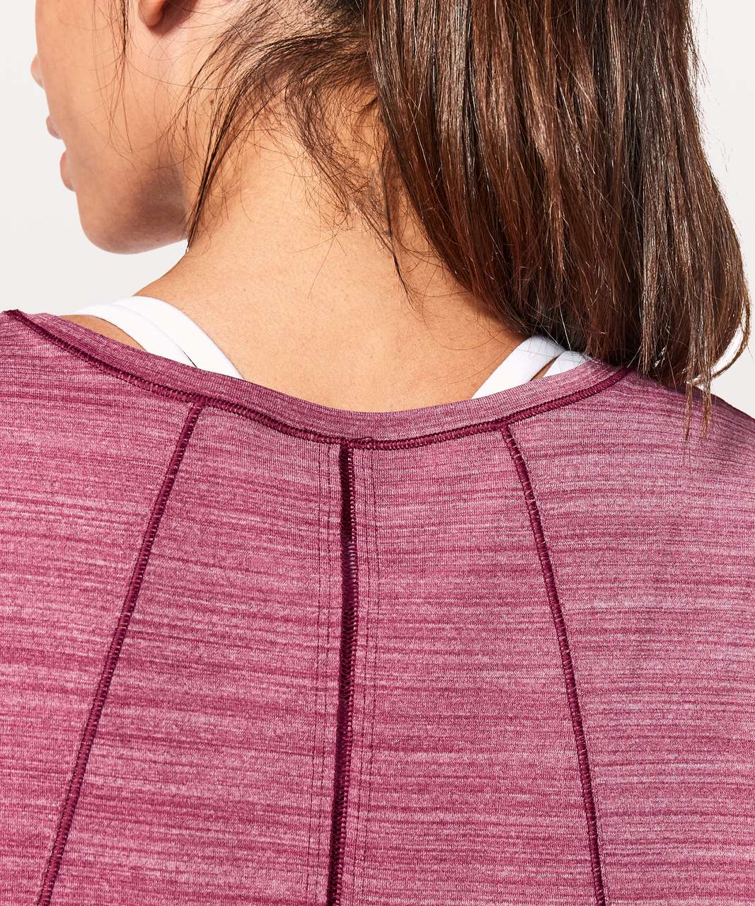 Lululemon Set To Sweat Long Sleeve - Heathered Ruby Red - lulu