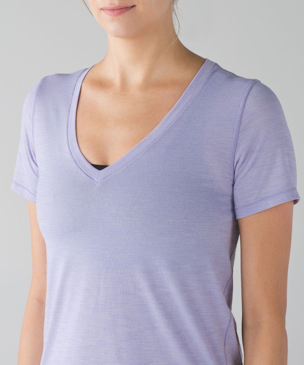 Lululemon What The Sport Tee - Heathered Lilac