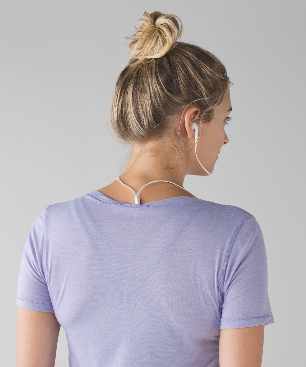 Lululemon What The Sport Tee - Heathered Lilac