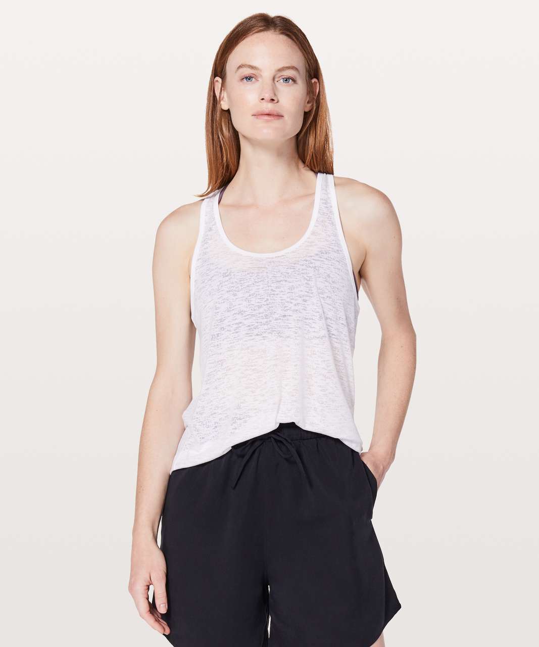 Lululemon Breeze Through Tank - White - lulu fanatics