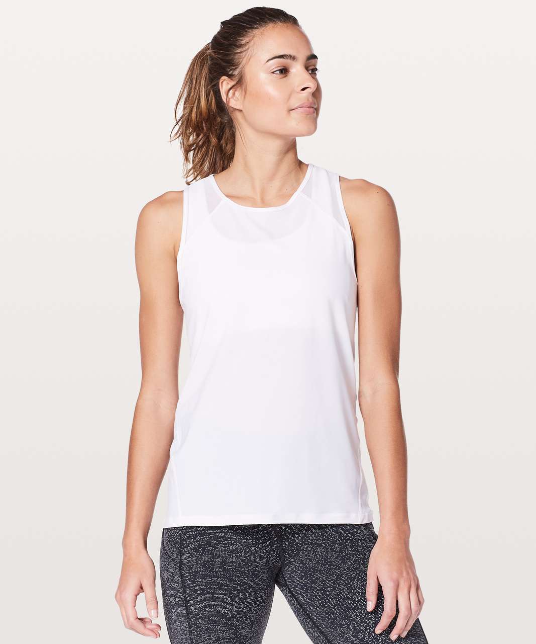 Run for the Bling Tank Top: WHITE