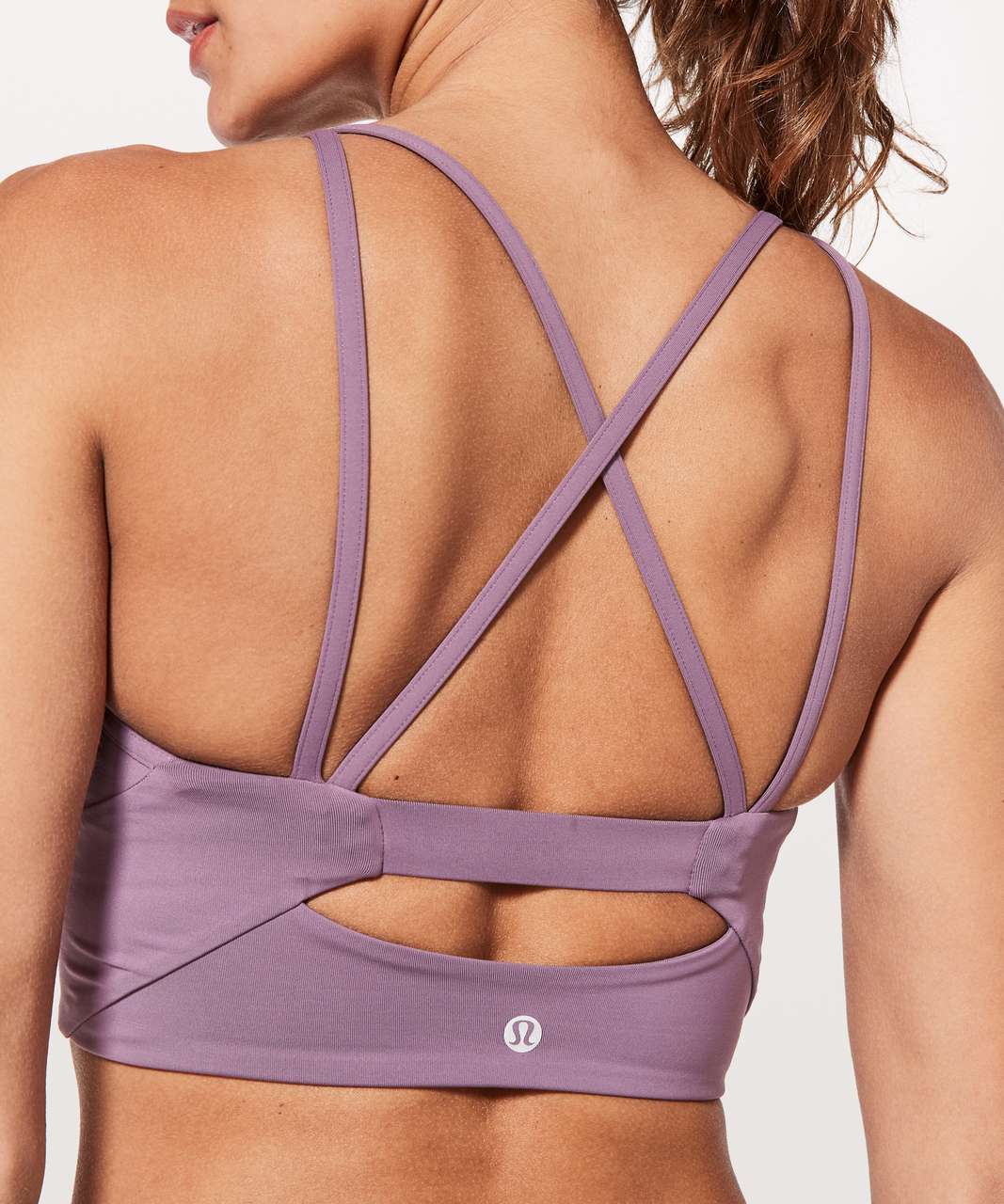 Lululemon Clip-In Long Line Bra - Smoked Mulberry