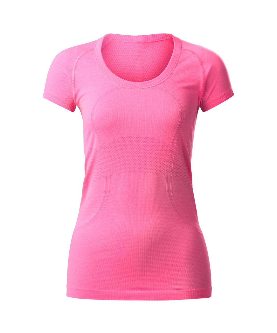 Lululemon Swiftly Tech Short Sleeve Scoop - Heathered Neon Pink