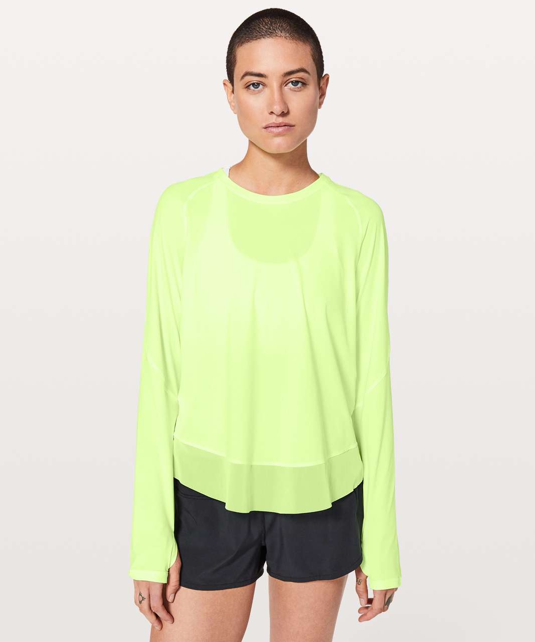 Lululemon Quick Pace Long Sleeve - Clear Mint