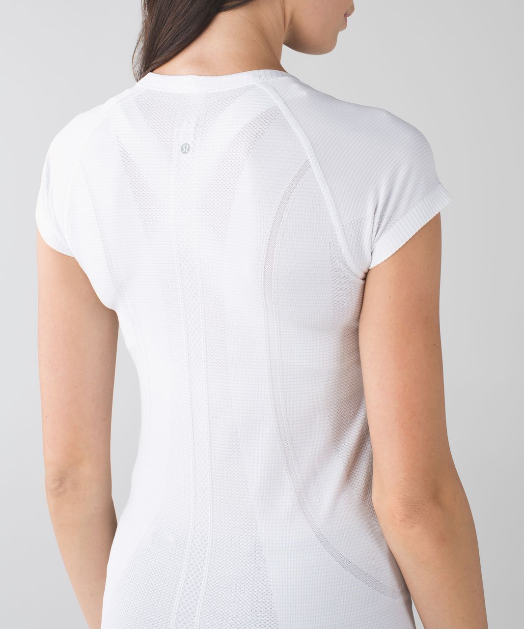 Lululemon Swiftly Tech Short Sleeve Scoop - Heathered White