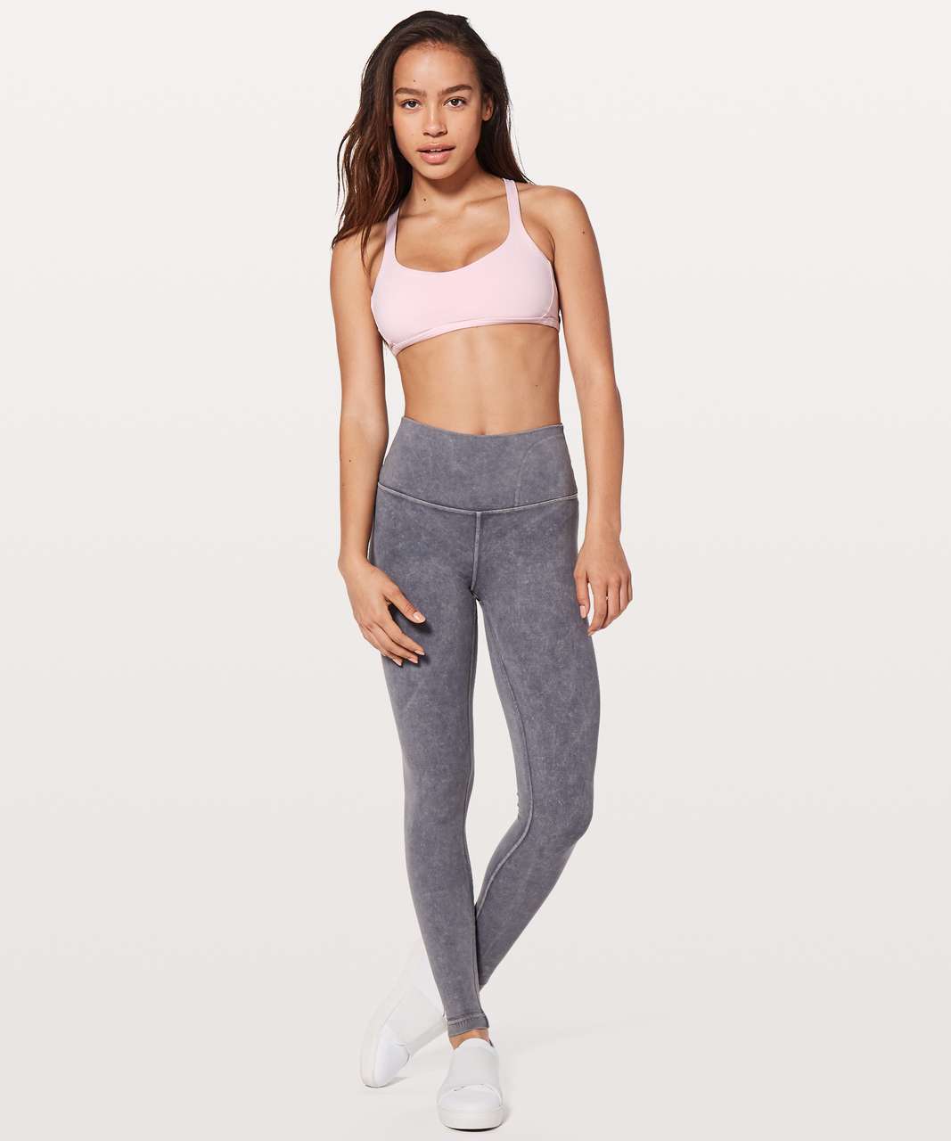 Lululemon Free To Be Zen Bra - Speckled Foil White Blue - lulu fanatics