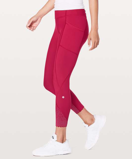 NWT Lululemon Tight Stuff Tight II Size 6 Granulite Garnet Black 25 RARE!