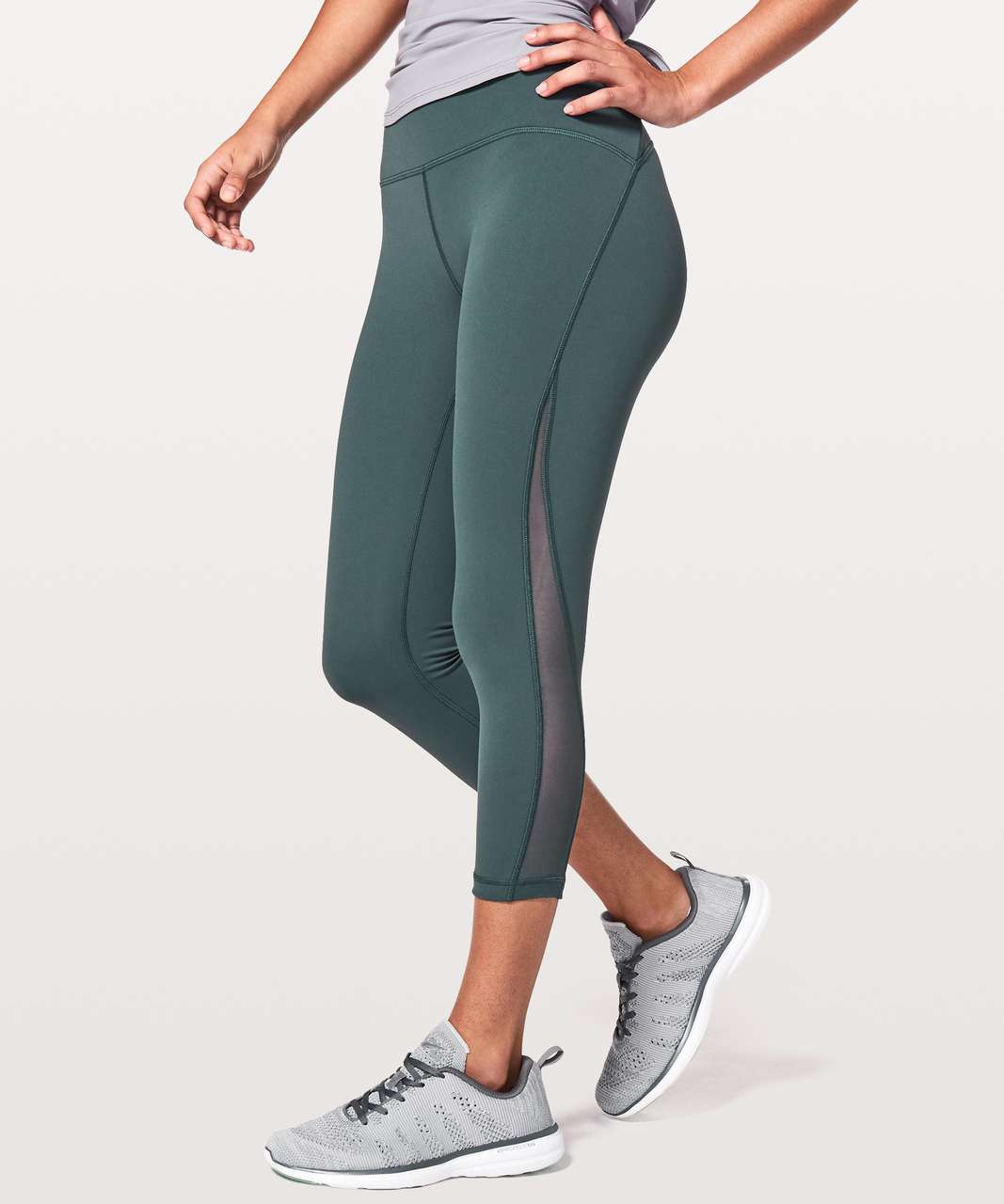 Lululemon Wunder Train High-Rise Crop 21 - Smoked Spruce - lulu