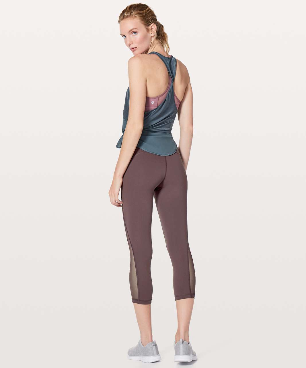 Lululemon Wunder Train High-Rise Crop 21 - Smoked Spruce - lulu fanatics