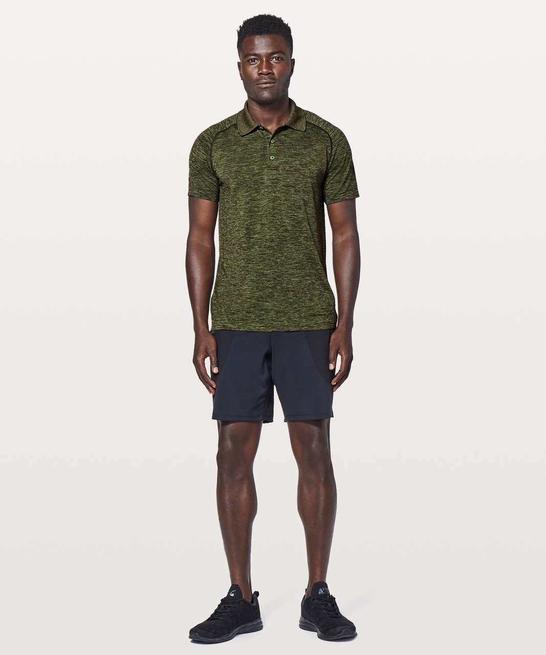 Lululemon Metal Vent Tech Polo - Green Twill / Dark Olive