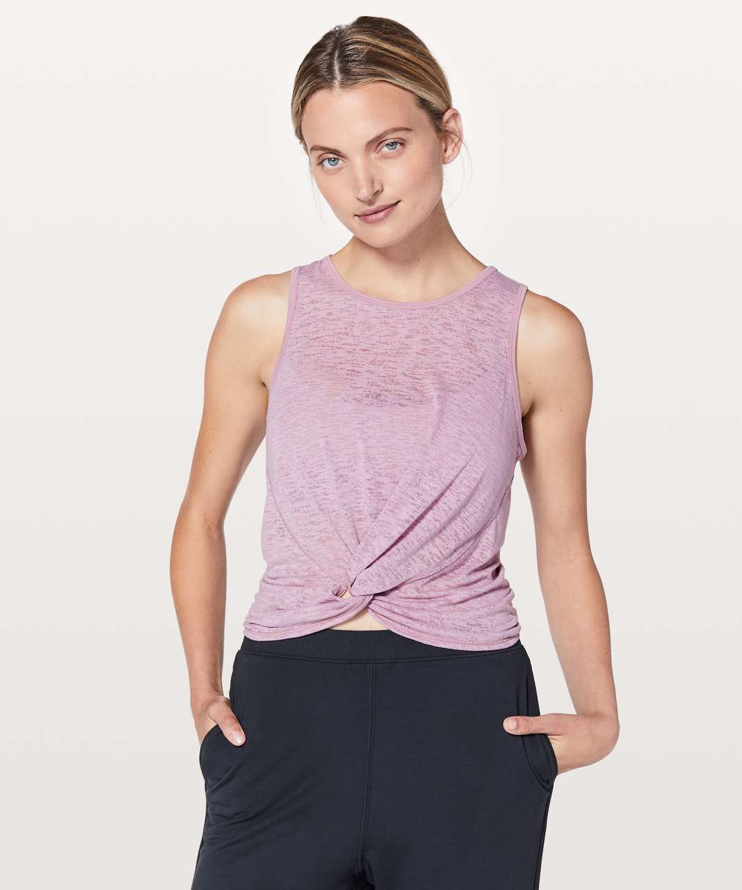 Lululemon Breeze Through Twist Tank - Rose Blush (First Release) - lulu ...