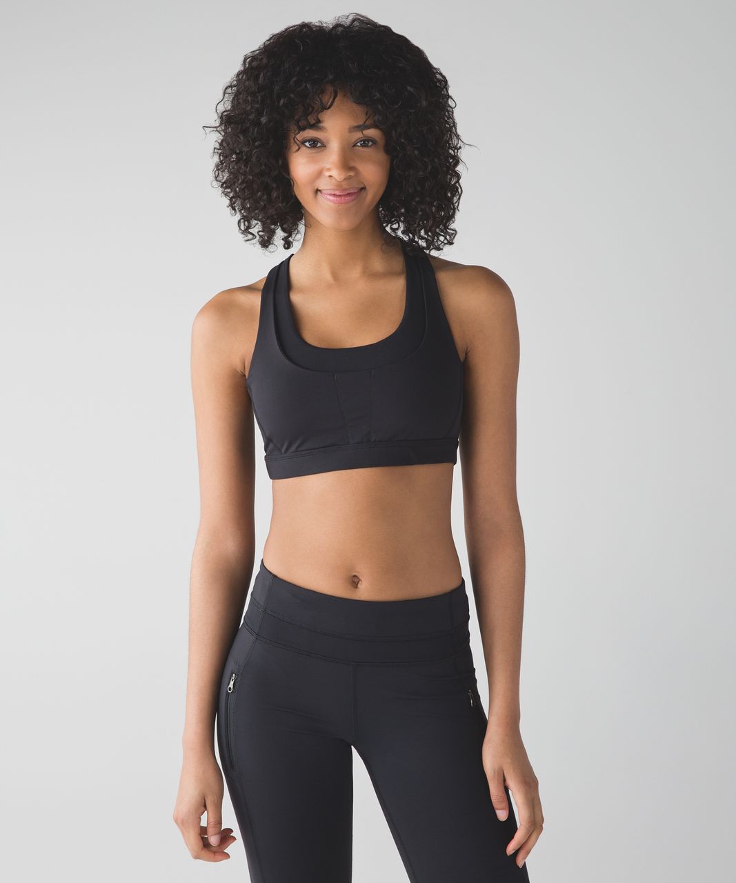 Lululemon Run: Sprint Bra - Black - lulu fanatics