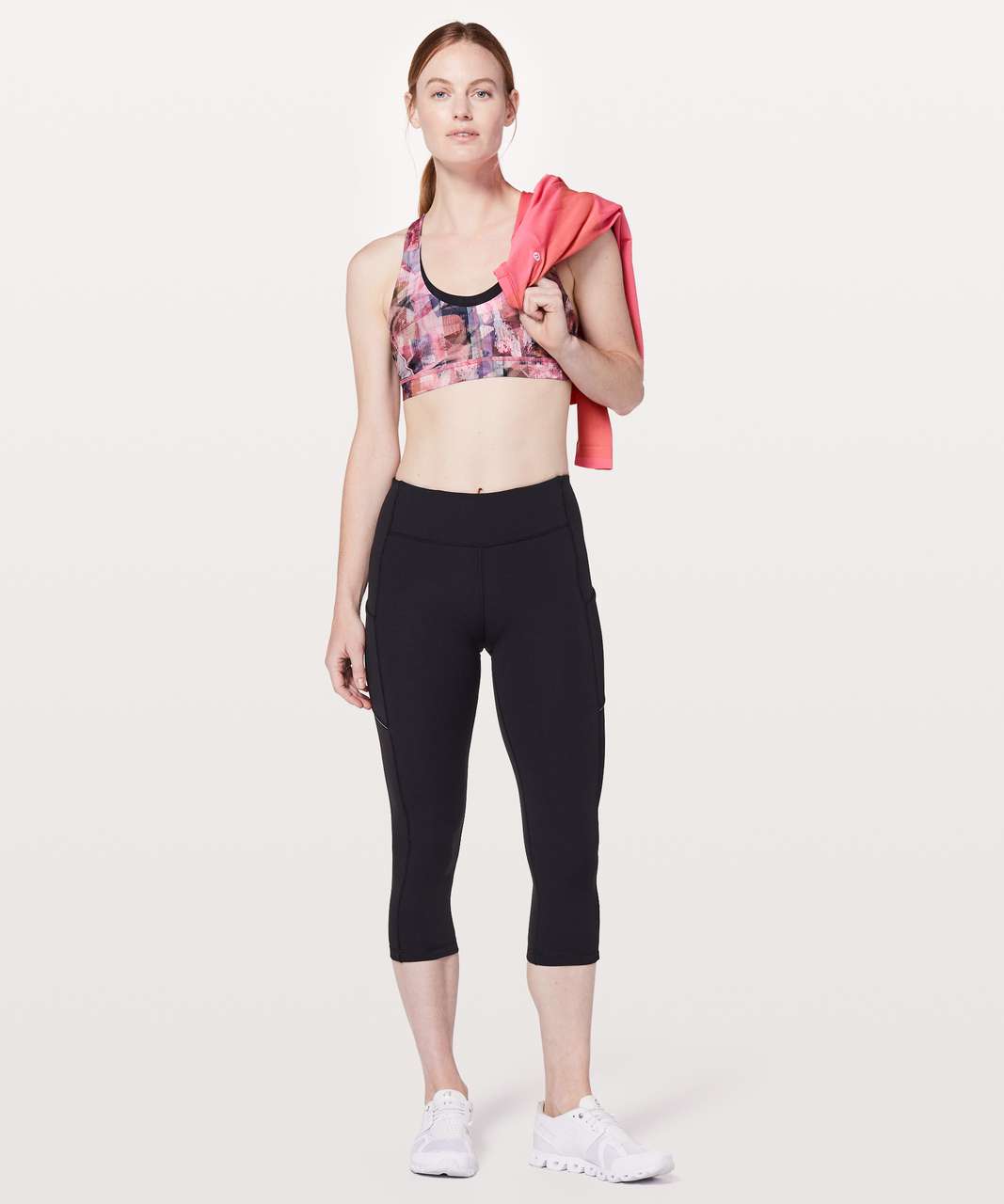 Lululemon Stash N’ Run Bra - Sun Dazed Multi Pink / Super Dark