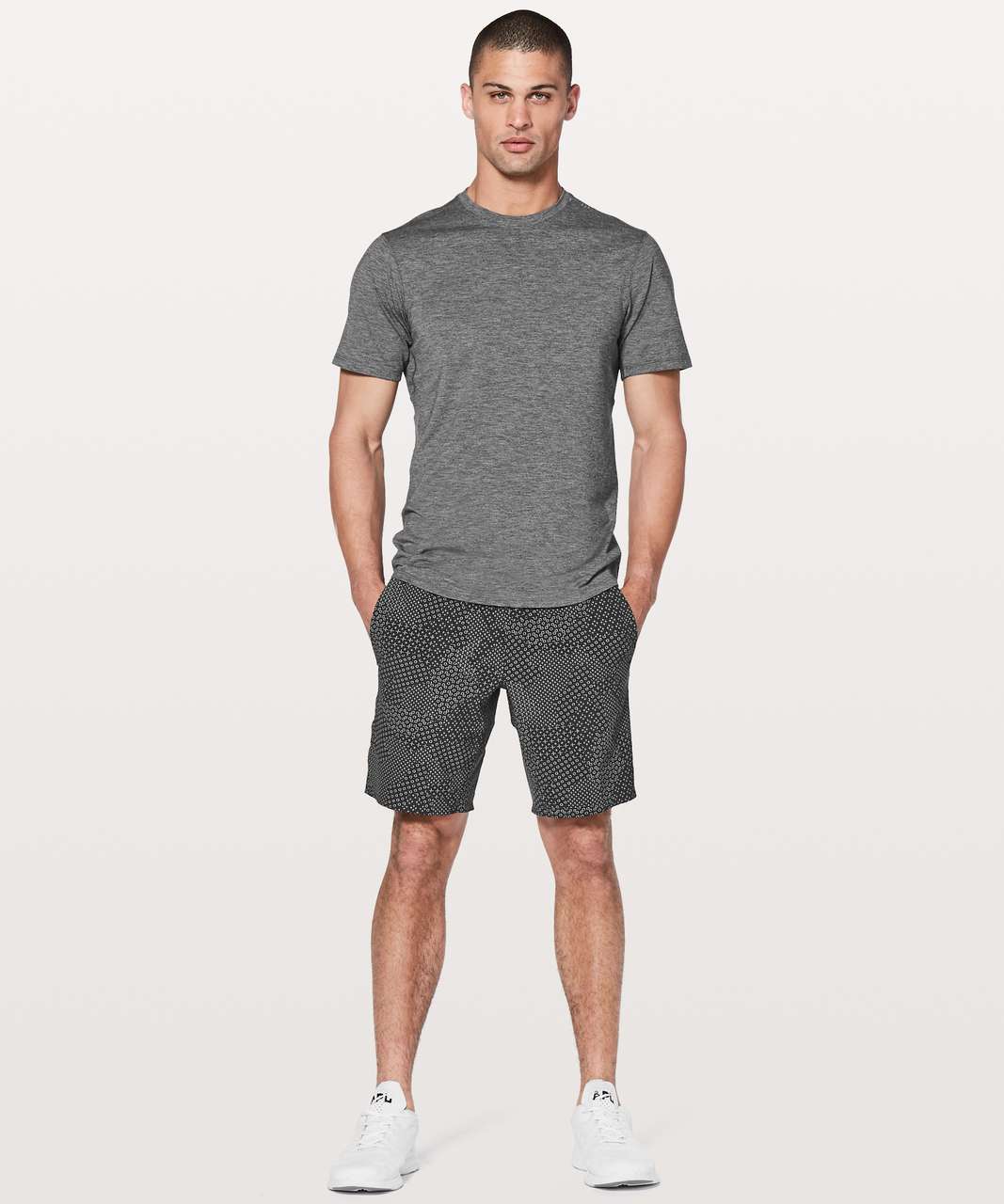 Lululemon In Mind Short 9" - Stitch Camo Ice Grey Deep Coal