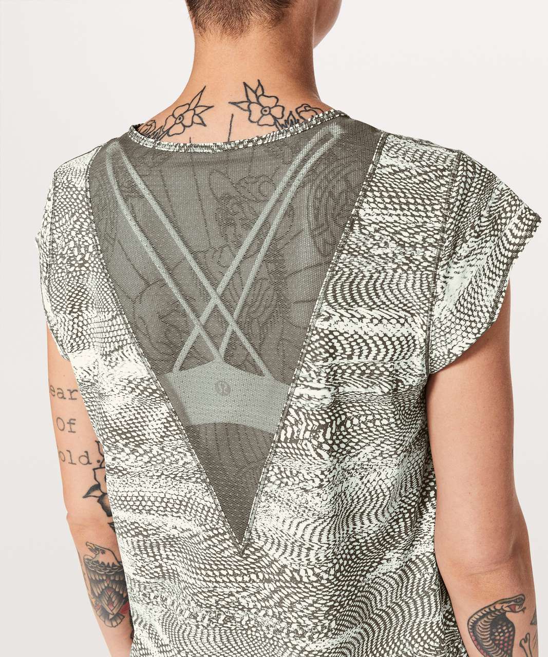 Lululemon For The Run Short Sleeve - Swerve Vapor Metal Grey / Metal Grey