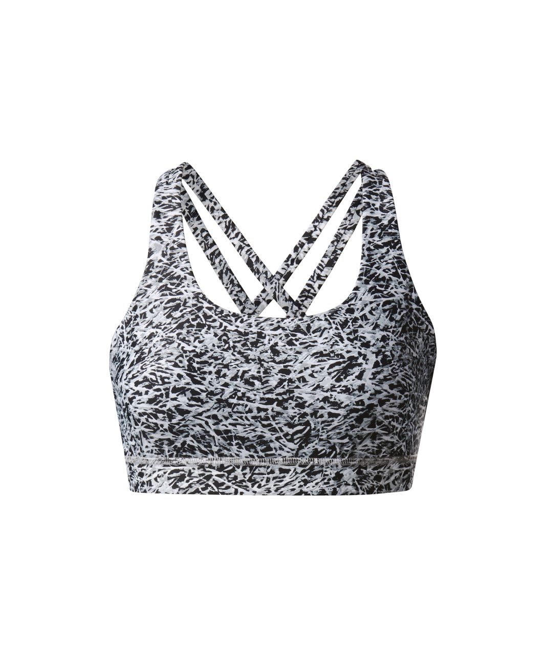 Lululemon Energy Bra H2O - Mini Ripple White Seal Grey