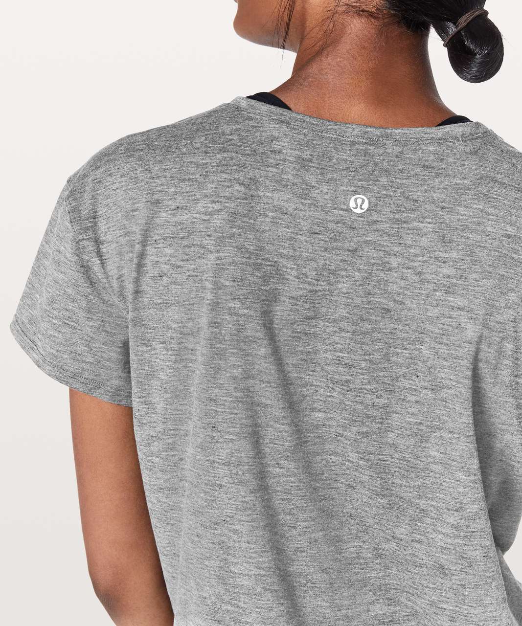 Lululemon Short Notice Tee - Heathered Black