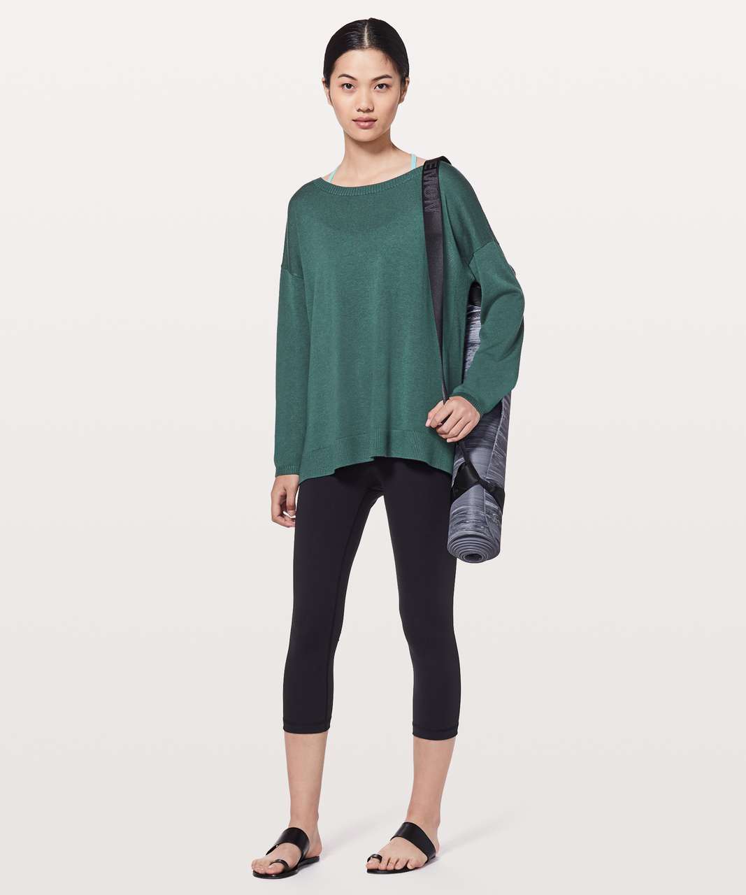 Lululemon Well Being Sweater - Green Jasper - lulu fanatics