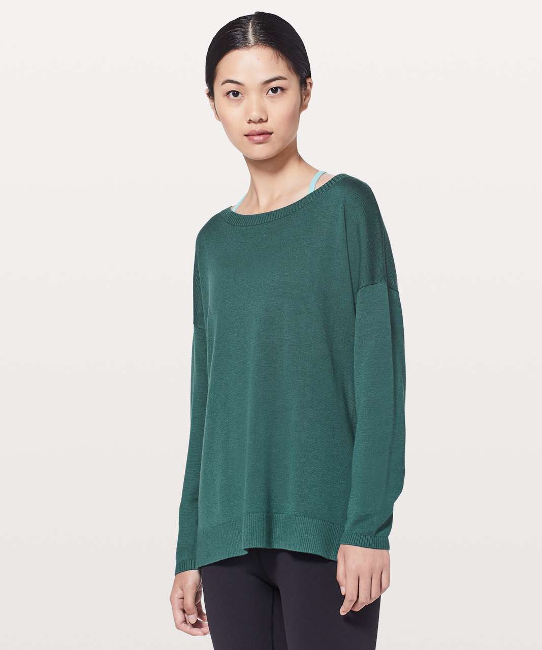 Lululemon Well Being Sweater - Green Jasper