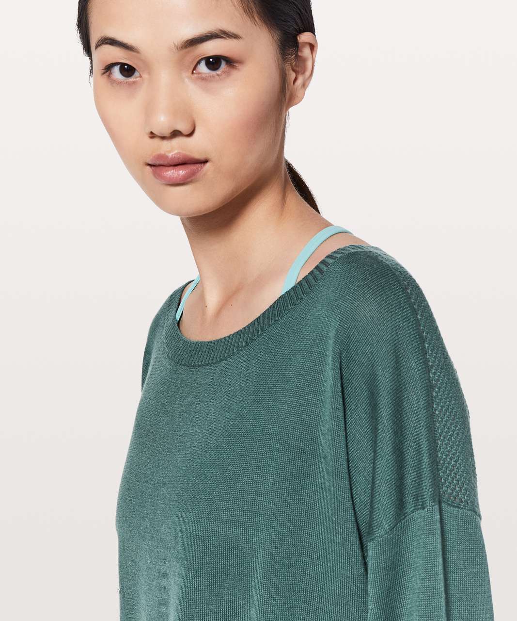 Lululemon Well Being Sweater - Green Jasper