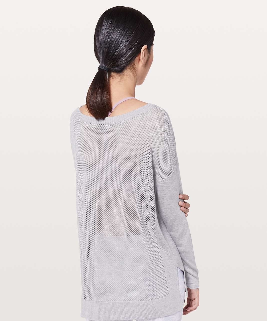 Lululemon Well Being Sweater - Heathered Lavender Grey