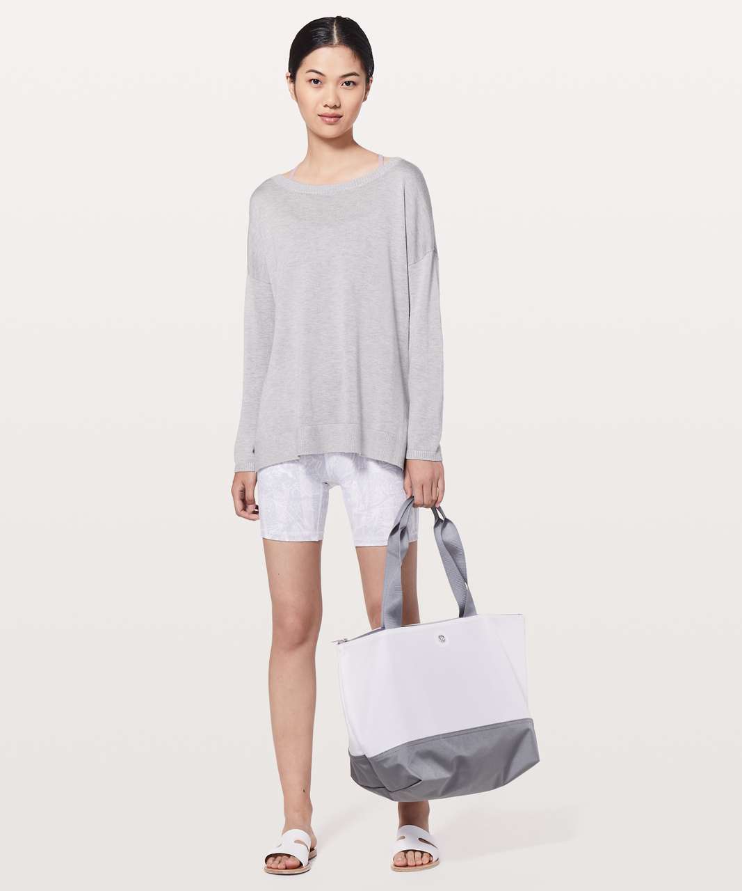 Lululemon Well Being Sweater - Heathered Lavender Grey