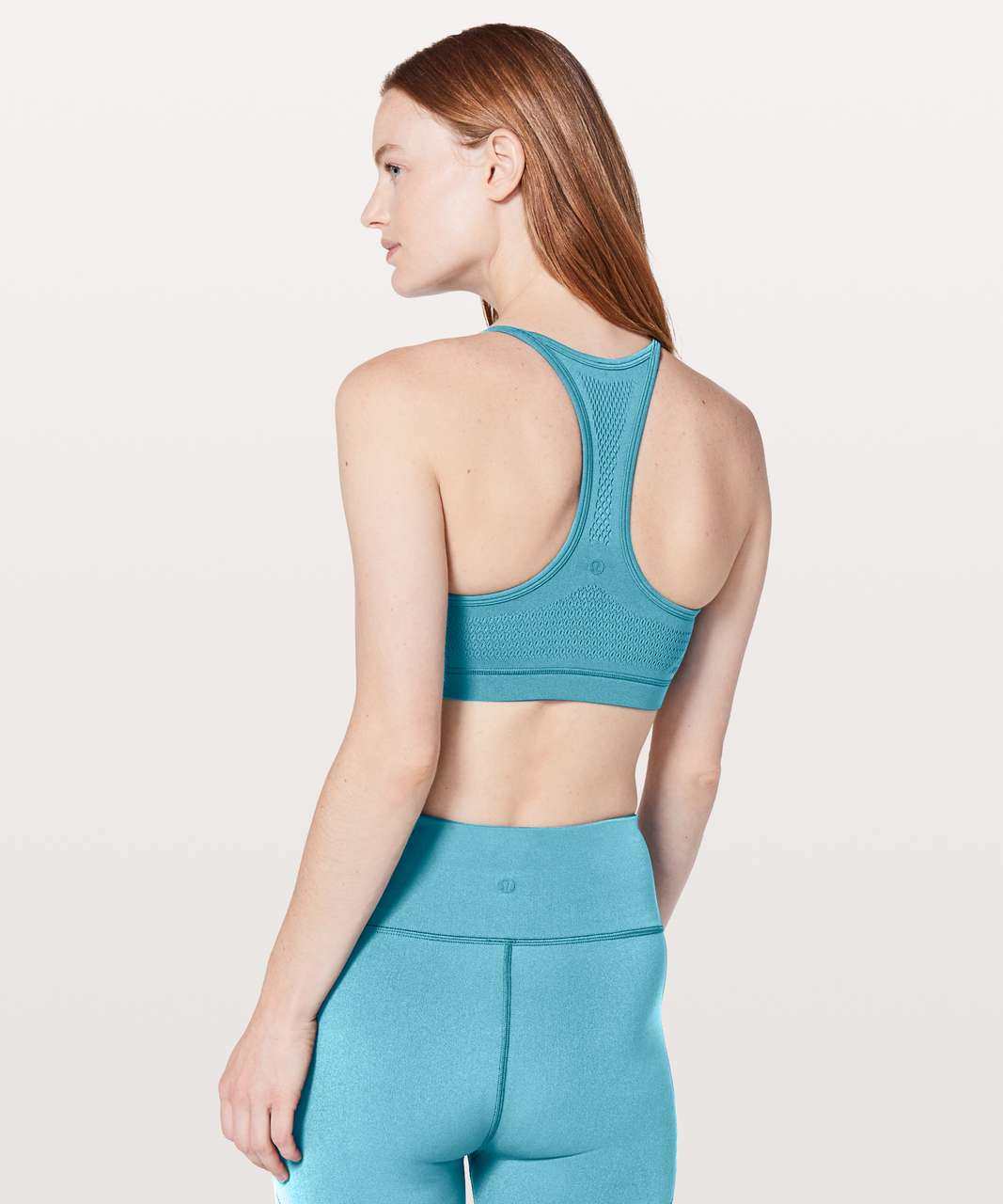 Lululemon Reveal Hybrid Bra Interconnect - Pacific Teal / Teal Blue