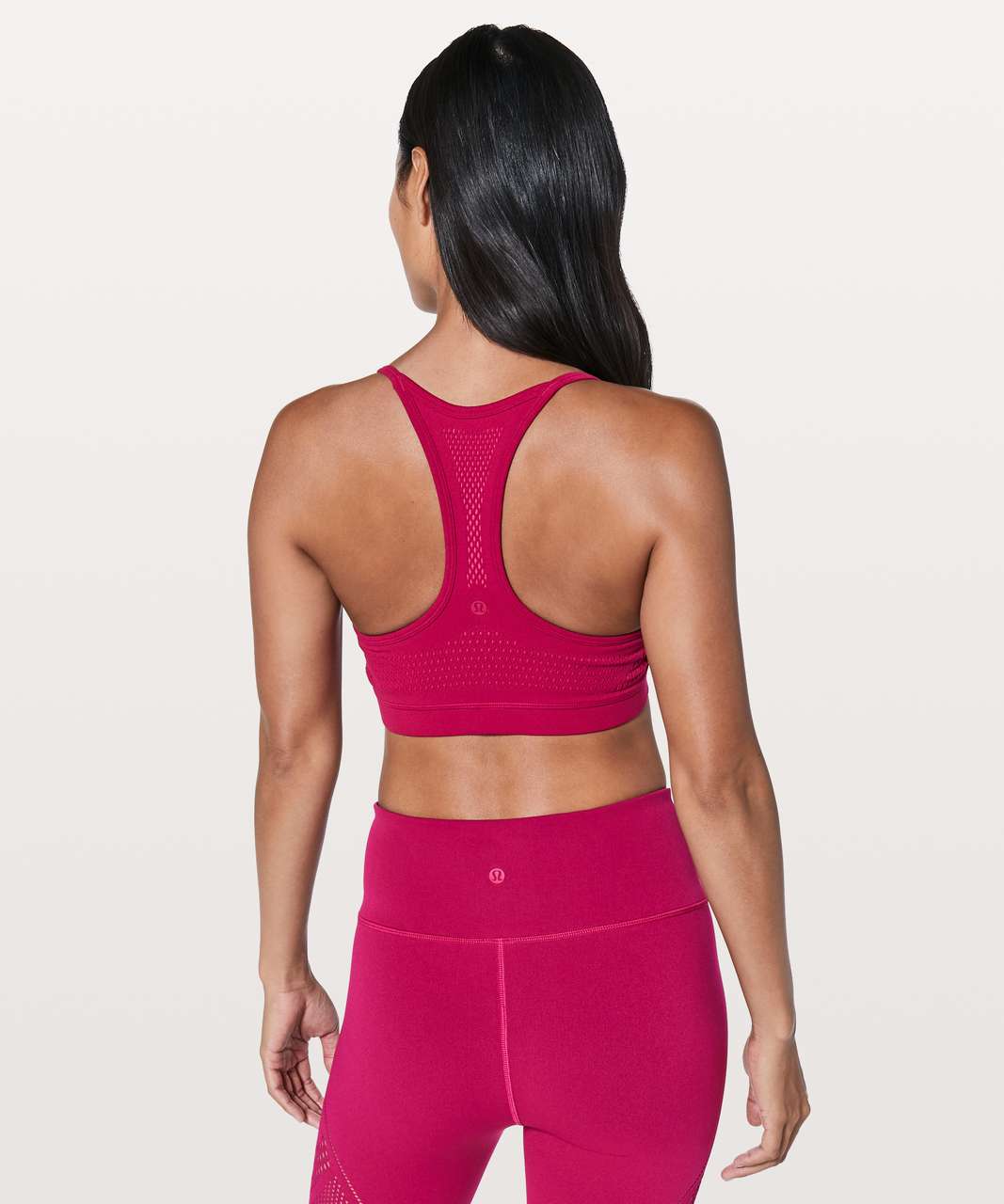 Lululemon Reveal Hybrid Bra Interconnect - Ruby Red / Fuchsia Pink