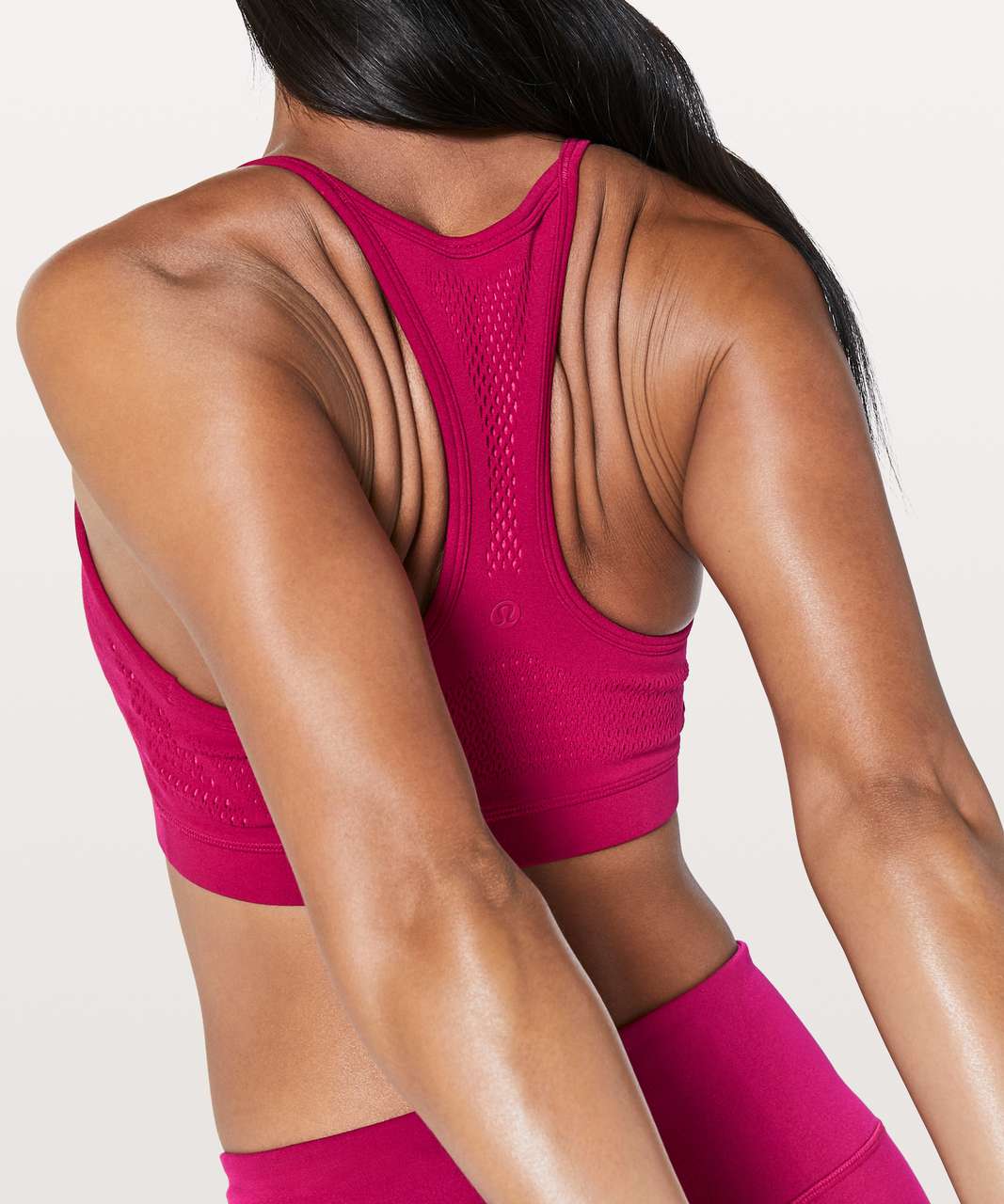 Lululemon Reveal Hybrid Bra Interconnect - Ruby Red / Fuchsia Pink