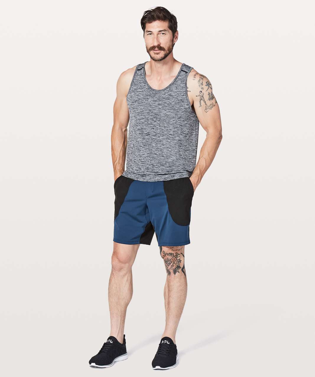 Lululemon Elevated Short *9" - Onyx Blue / Black