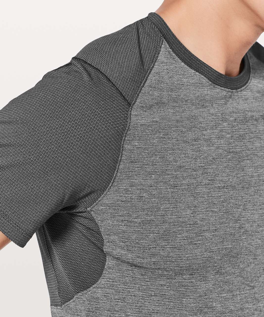 Lululemon Sweat Stride Short Sleeve - Heathered Black