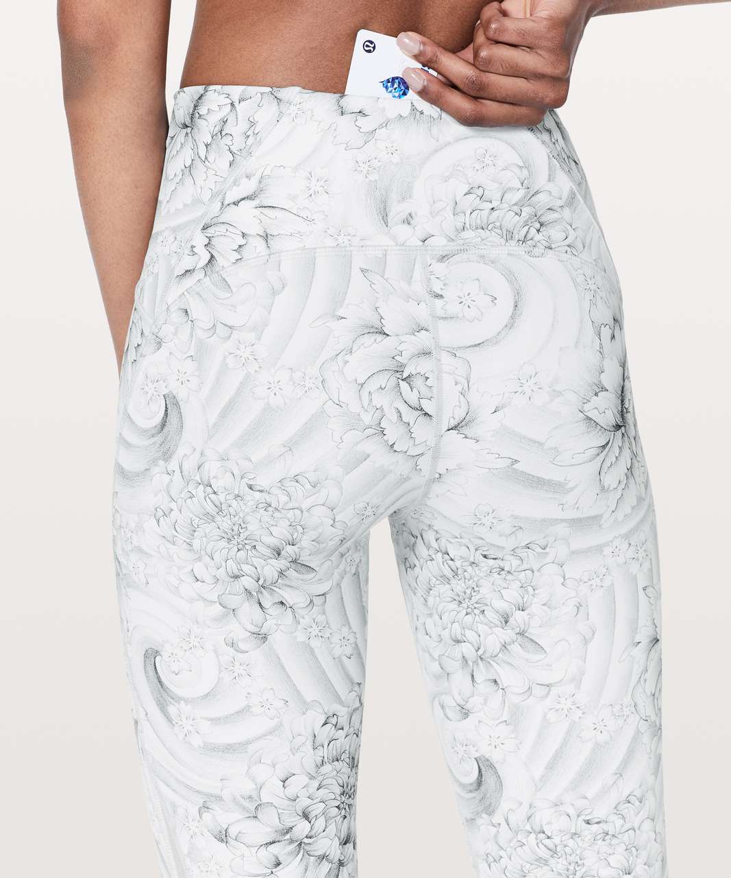 Lululemon Train Times 7/8 Pant *25" - Twine White Multi / White