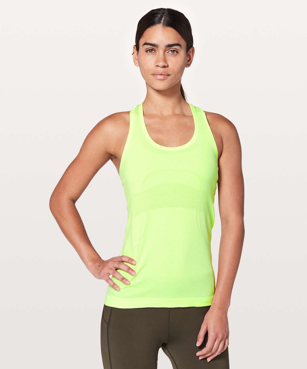 Lululemon Swiftly Tech Racerback - Clear Mint / White