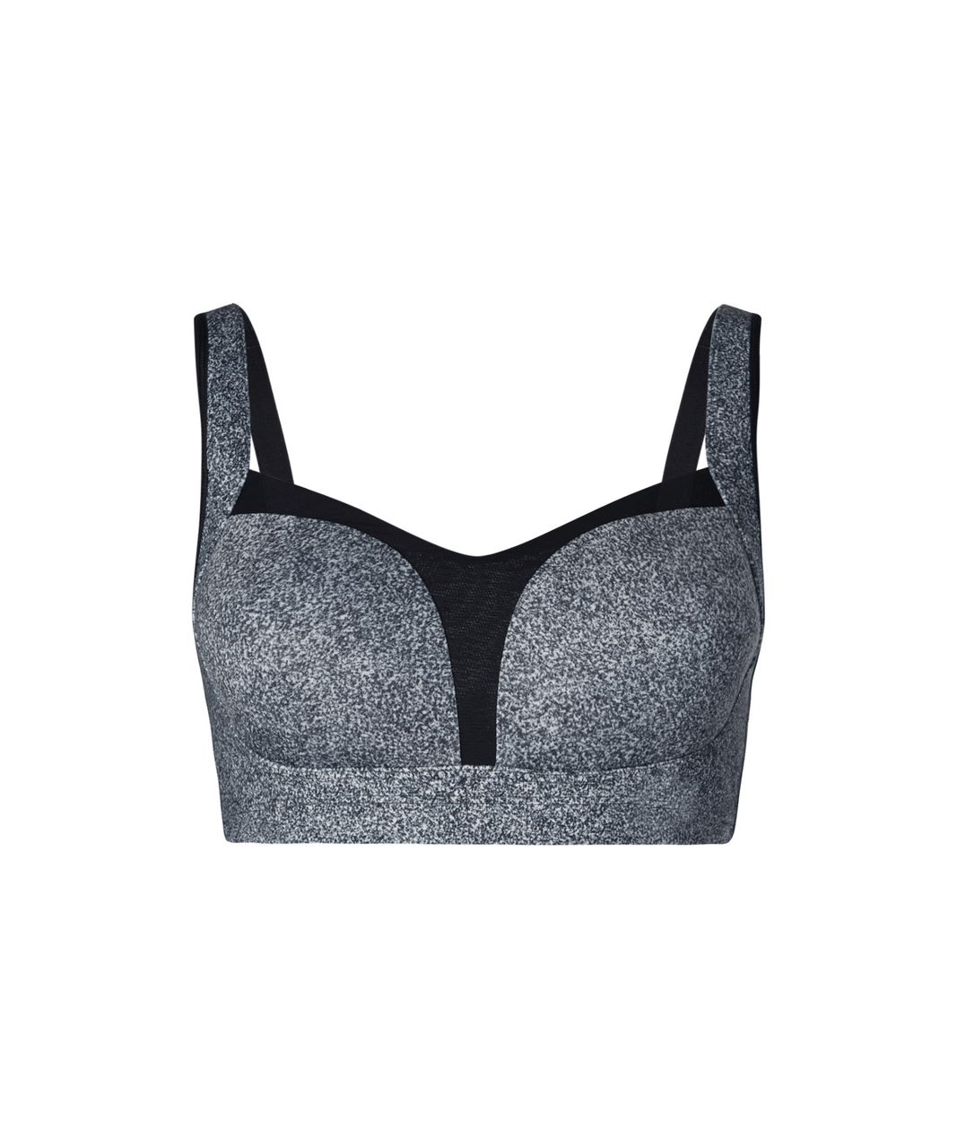 Lululemon All Sport Bra III - Heathered Black / Black - lulu fanatics