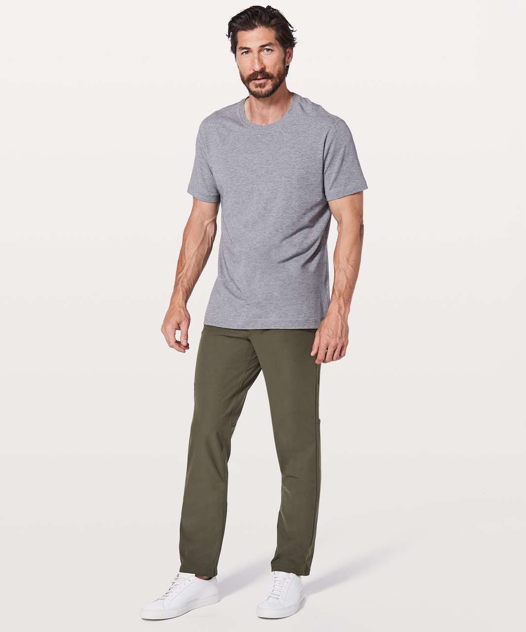 To My Office Front Slit Pants- Dark Olive