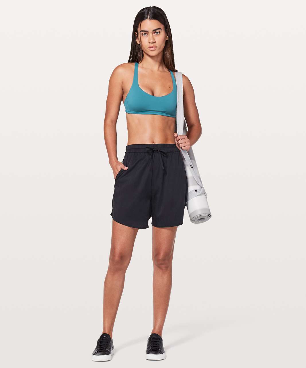 LULULEMON Strappy Sports Bra Free To Be Zen Midnight Navy 8 Full