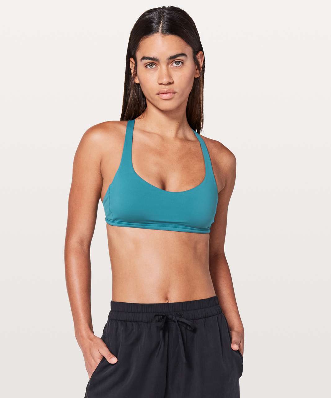 Lululemon Free To Be Zen Bra - Pacific Teal / Teal Blue