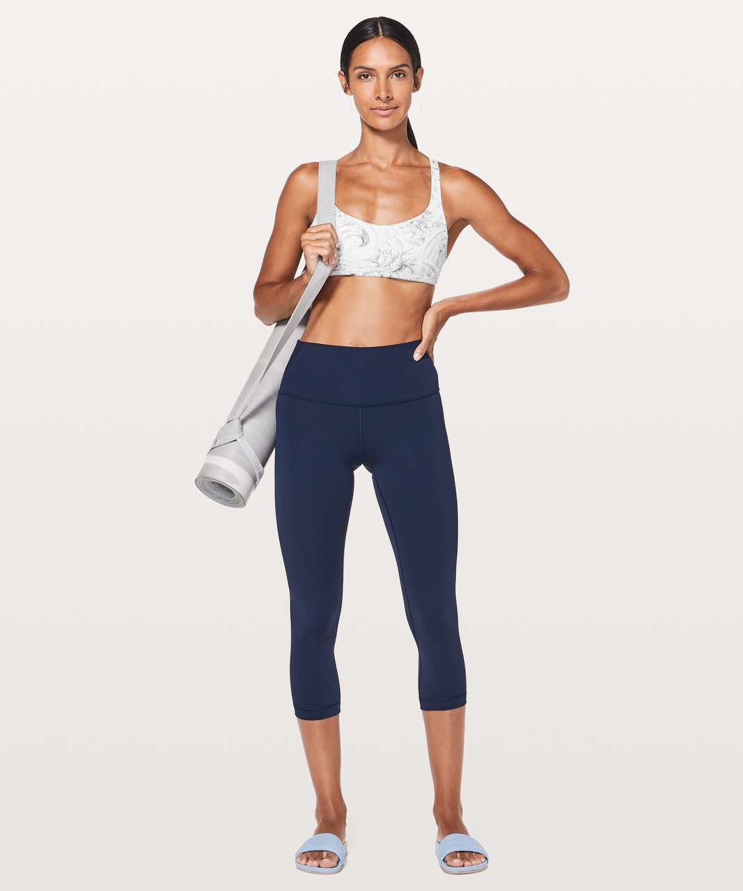 Lululemon Free To Be Zen Bra - Mini Twine White Multi - lulu fanatics