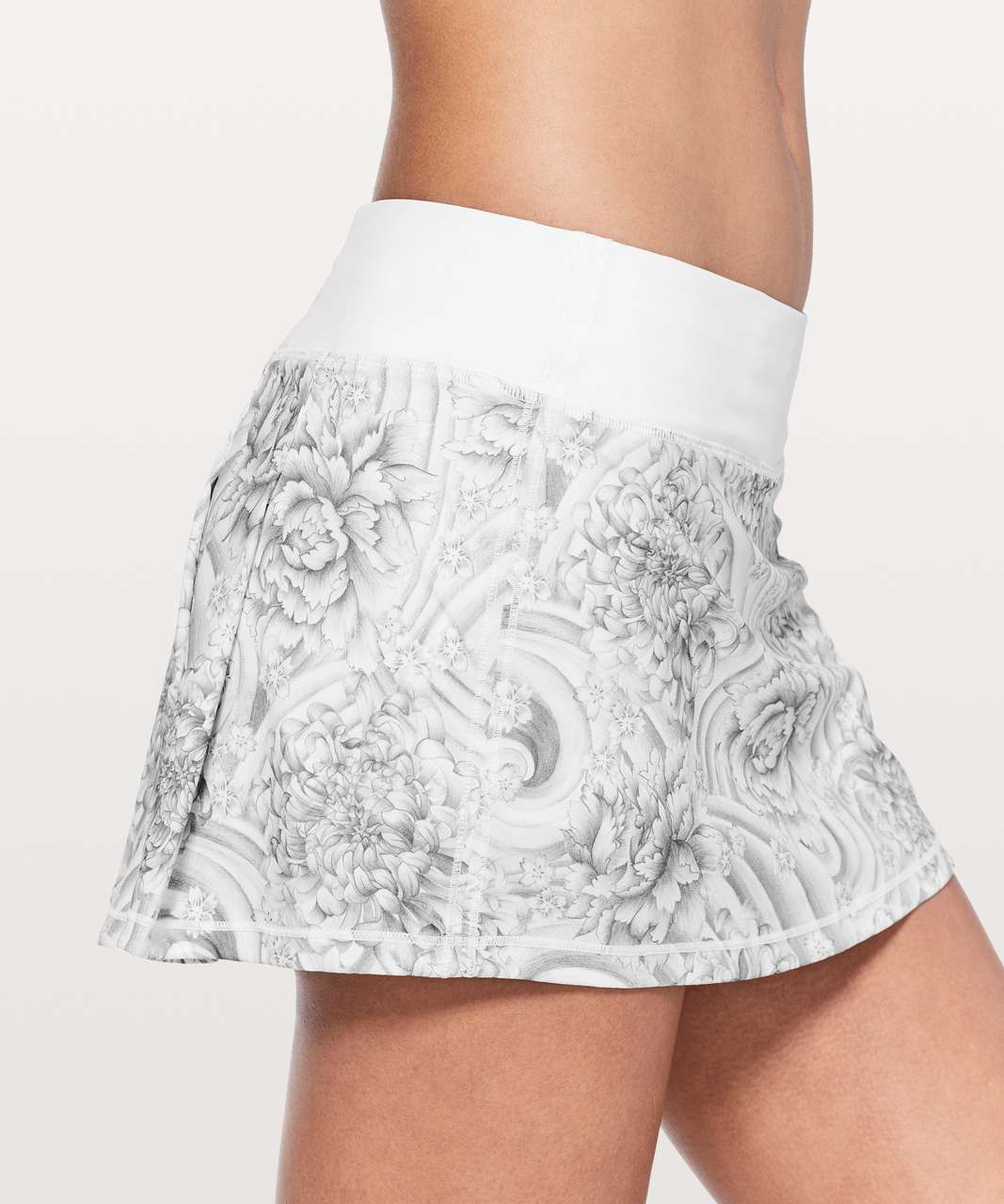 Lululemon Pace Rival Skirt (Regular) *No Panels - Mini Twine White Multi / White