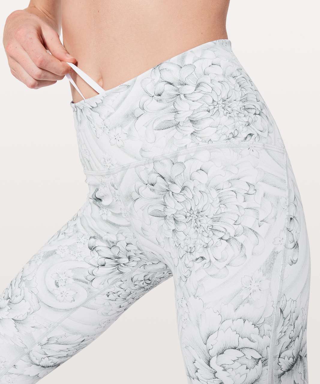 Lululemon Train Times Crop *21" - Twine White Multi / White