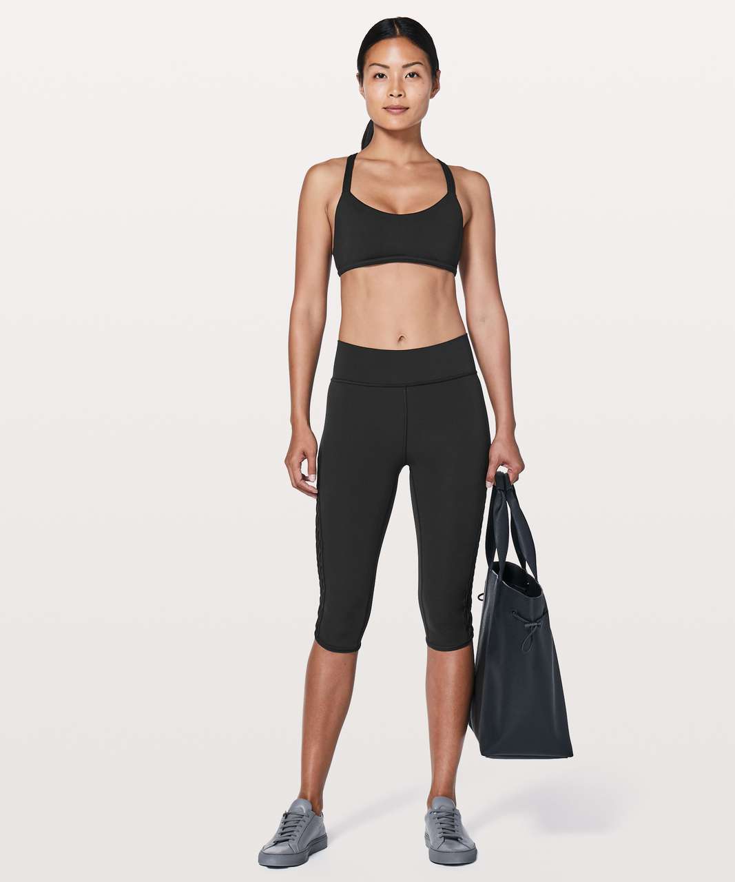 Lululemon Align Crop 21 *Love Knot - Black - lulu fanatics