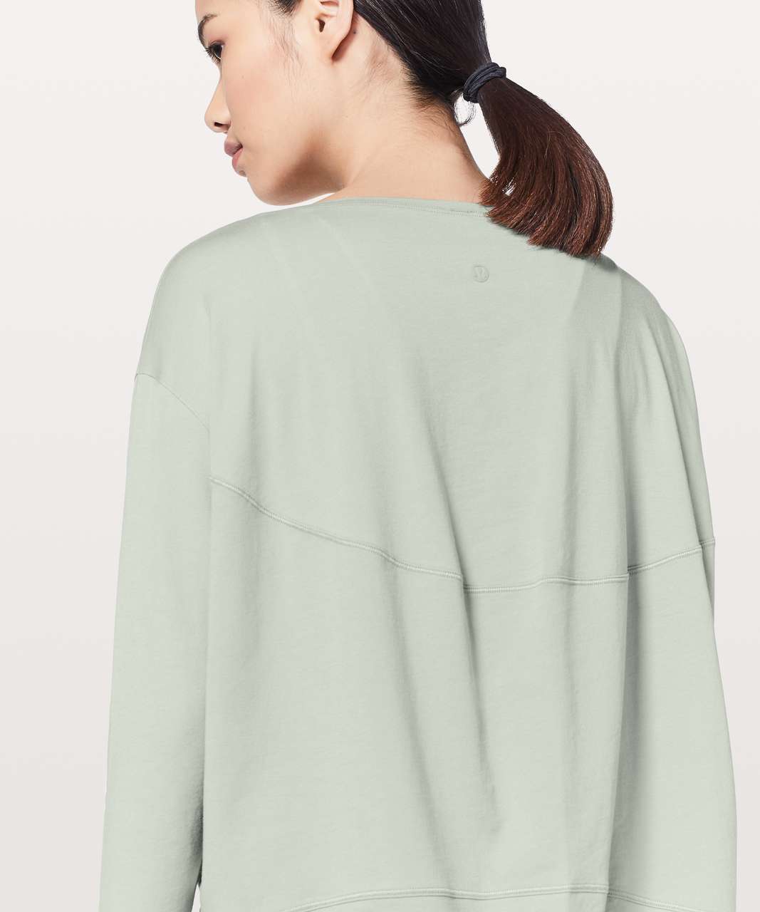 Lululemon Back In Action Long Sleeve - Jade Grey