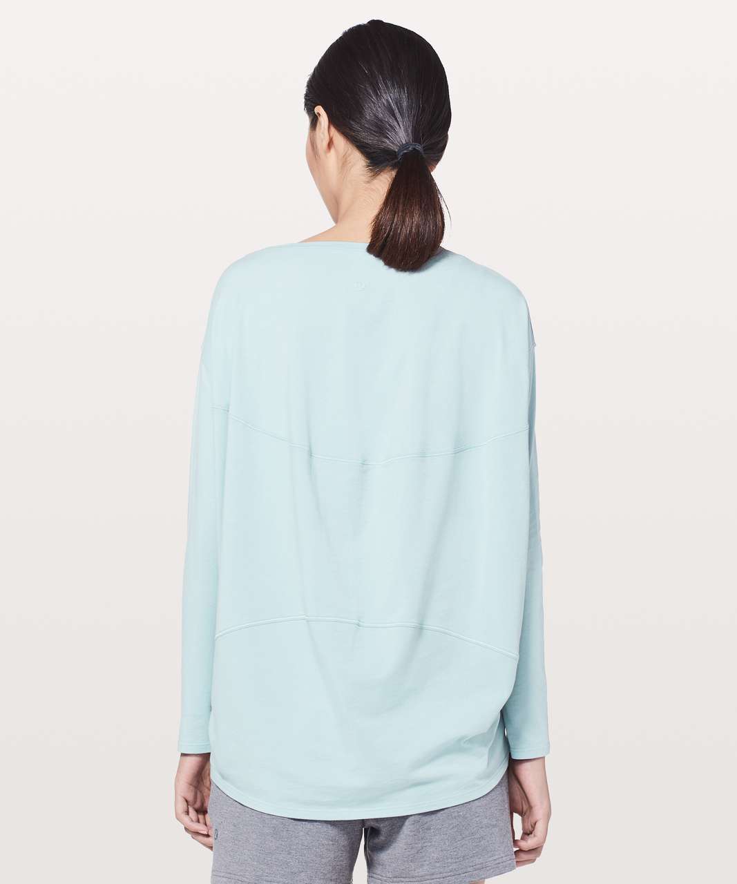 Lululemon Back in Action Long Sleeve Shirt *Nulu - Heathered Gull Grey -  lulu fanatics