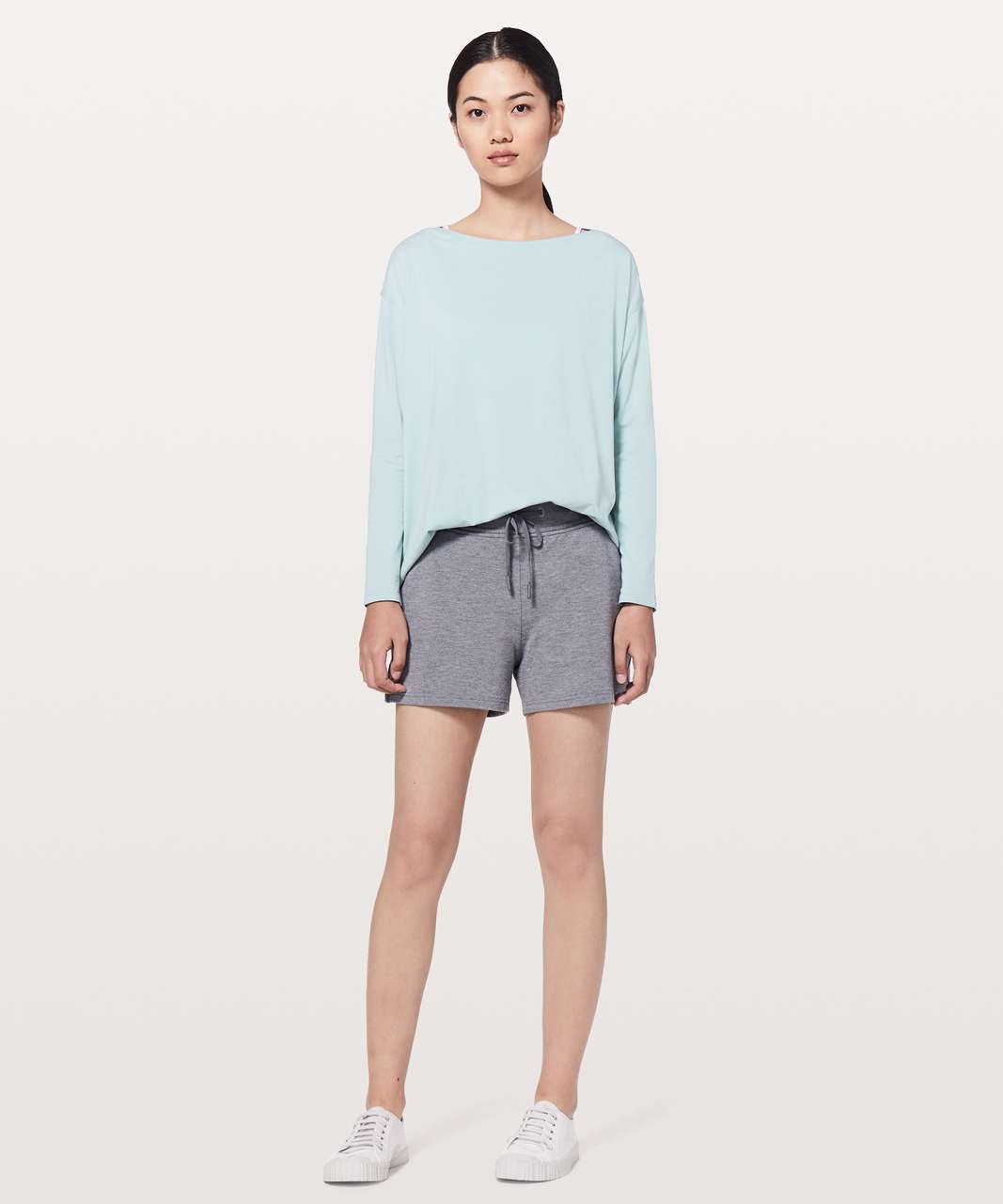 Lululemon Back In Action Long Sleeve - Glacier Ice