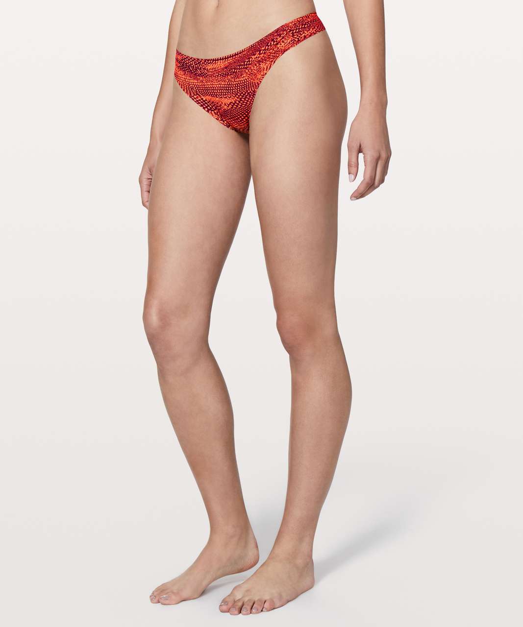 Lululemon Namastay Put Thong II - Swerve Vivid Amber Ruby Wine