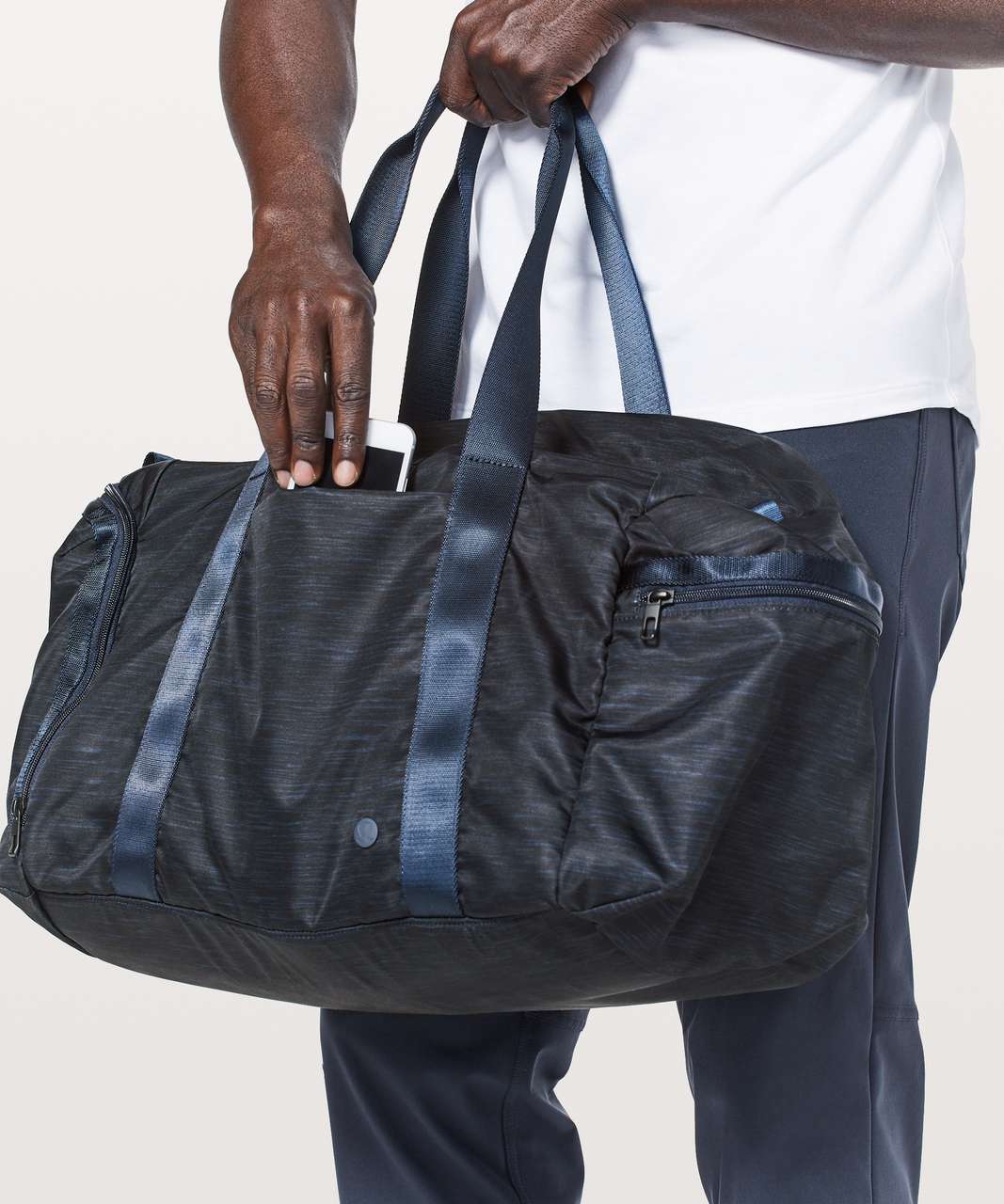 Lululemon Command The Day Duffle *37L - Heather Allover Iron Blue True ...